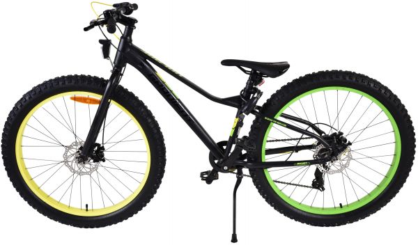 Volare Gradient Kinderfiets - Jongens - 26 inch - Zwart Geel Groen - 7 versnellingen