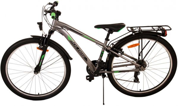Volare Cross Kinderfiets - Jongens - 26 inch - Grijs - 21 versnellingen - Twee handremmen