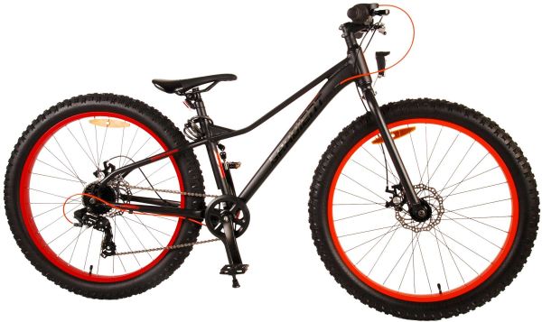 Volare Gradient Kinderfiets - Jongens - 26 inch - Zwart Oranje - 7 versnellingen