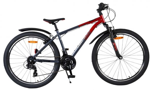 Volare XC Race Kinderfiets - 26 inch - Rood Grijs - 21 versnellingen