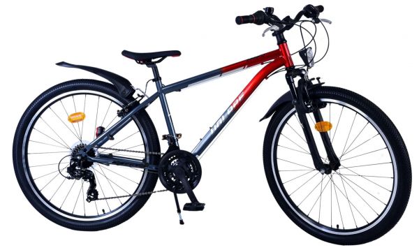 Volare XC Race Kinderfiets - 26 inch - Rood Grijs - 21 versnellingen