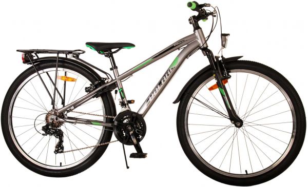 Volare Cross Kinderfiets - Jongens - 26 inch - Grijs - 21 versnellingen - Twee handremmen