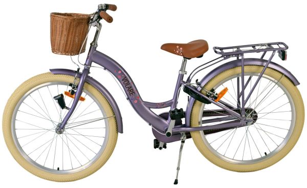 Volare Blossom Kinderfiets - Meisjes - 24 inch - Paars - Twee handremmen