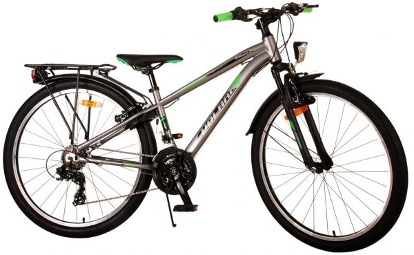 Volare Cross Kinderfiets - Jongens - 26 inch - Grijs - 21 versnellingen - Twee handremmen