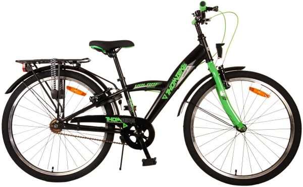 Volare Thombike Kinderfiets - Jongens - 24 inch - Zwart Groen - Twee handremmen
