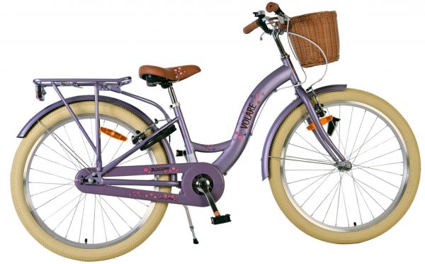Volare Blossom Kinderfiets - Meisjes - 24 inch - Paars - Twee handremmen