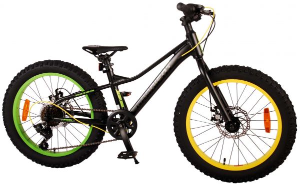 Volare Gradient Kinderfiets – Jongens – 20 inch – Zwart Geel Groen – 6 speed – Prime Collection