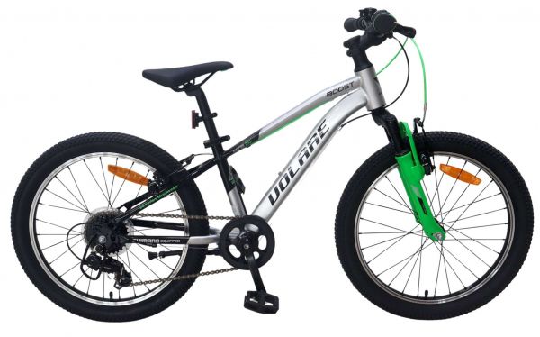 Volare Boost Kinderfiets - 24 inch - 21 Speed - Zilver/Groen