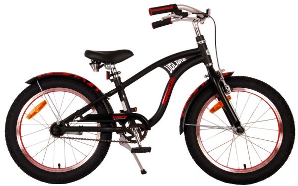 Volare Miracle Cruiser Kinderfiets - Jongens - 18 inch - Mat Zwart - Prime Collection