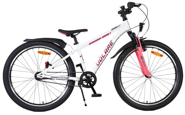 Volare XC Race Kinderfiets - 24 inch - Nexus 3 - Wit/Roze