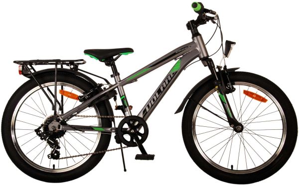 Volare Cross Kinderfiets - Jongens - 20 inch - Grijs - 6 versnellingen