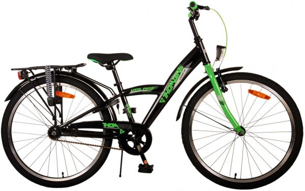 Volare Thombike Kinderfiets - Jongens - 24 inch - Zwart Groen Volare Thombike Kinderfiets - Jongens - 24 inch - Zwart Groen