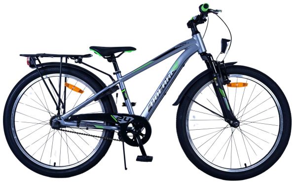 Volare Cross Kinderfiets - Jongens - 24 inch - donker Grijs- 3 versnellingen