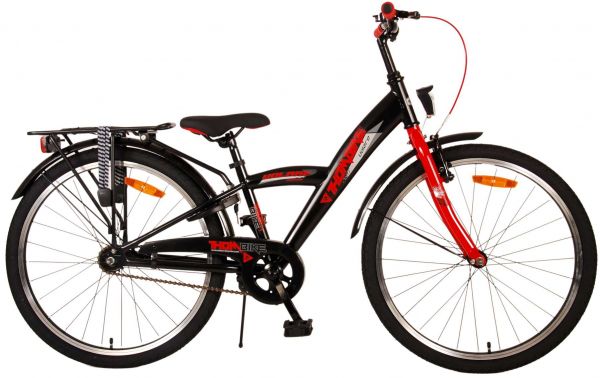 Volare Thombike Kinderfiets - Jongens - 24 inch - Zwart Rood