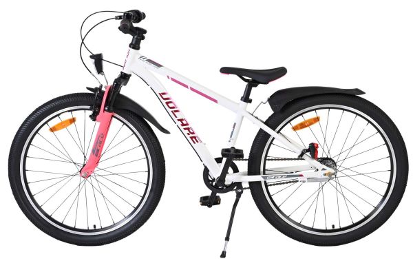 Volare XC Race Kinderfiets - 24 inch - Wit Roze - Shimano Nexus 3