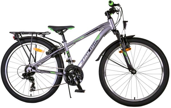 Volare Cross Kinderfiets - Jongens - 24 inch - Grijs - 21 versnellingen - Twee handremmen