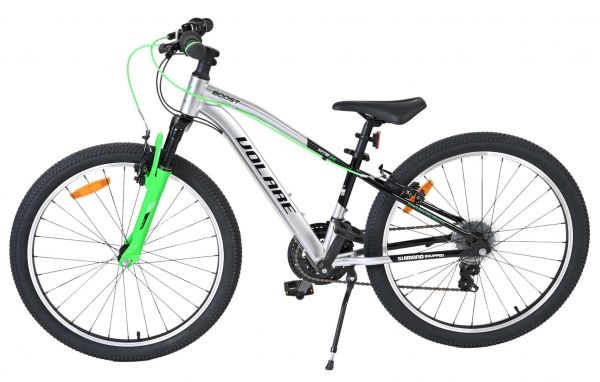 Volare Boost Kinderfiets - 24 inch - Zilver/Groen - 21 Speed