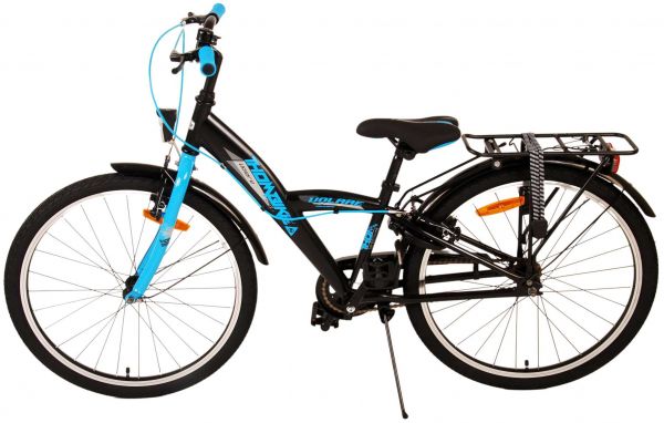 Volare Thombike Kinderfiets - Jongens - 24 inch - Zwart Blauw - Twee handremmen