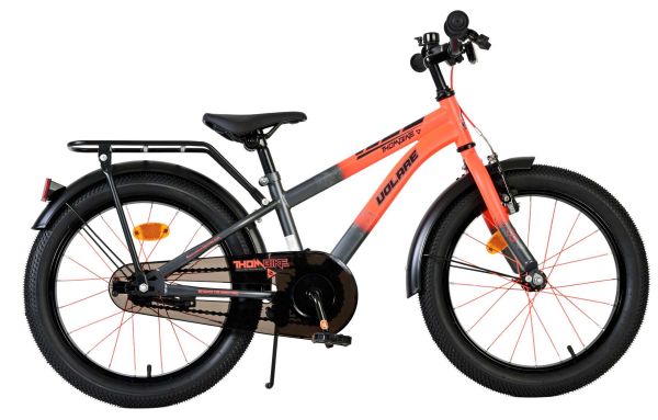 Volare Thombike Kinderfiets - Jongens - 18 inch - Oranje Grijs
