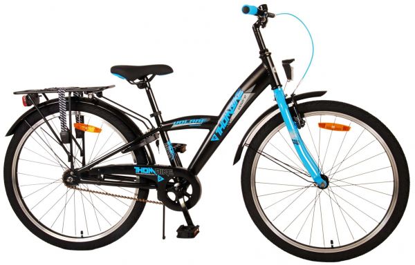 Volare Thombike Kinderfiets - Jongens - 24 inch - Zwart Blauw Volare Thombike Kinderfiets - Jongens - 24 inch - Zwart Blauw