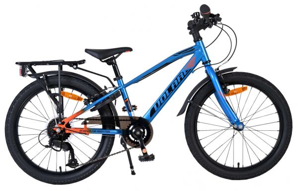 Volare Explorer Kinderfiets - Jongens - 24 inch - Blauw - 18 versnellingen - Twee handremmen