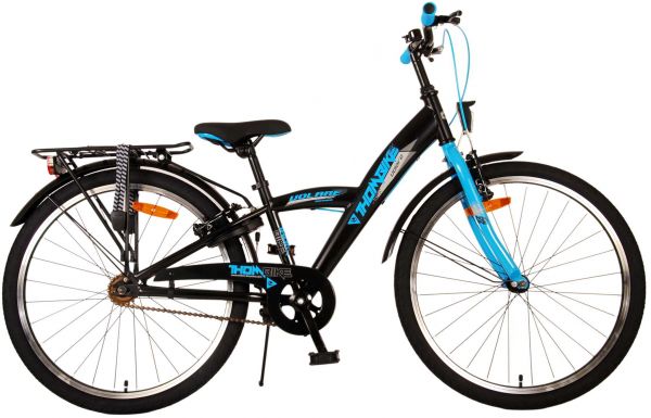 Volare Thombike Kinderfiets - Jongens - 24 inch - Zwart Blauw - Twee handremmen