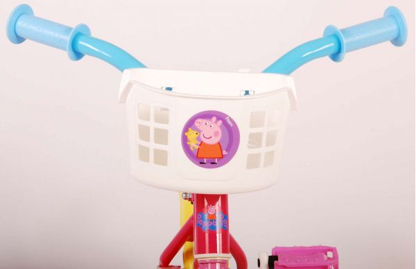 Peppa Pig Kinderfiets - Meisjes - 10 inch - Roze/Blauw - Doortrapper