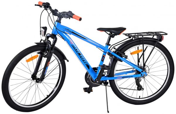 Volare Cross Kinderfiets - Jongens - 24 inch - Blauw - 21 versnellingen - Twee handremmen
