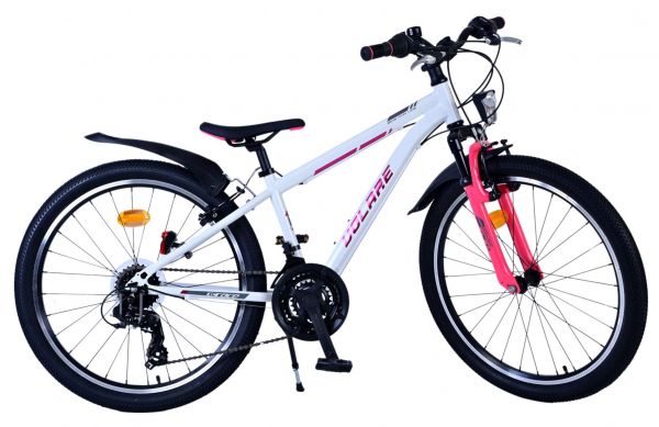Volare XC Race Kinderfiets - 24 inch - Wit Roze - 21 versnellingen