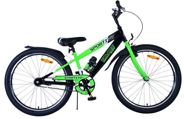 Volare Sportivo Kinderfiets - Jongens - 24 inch - Zwart Groen