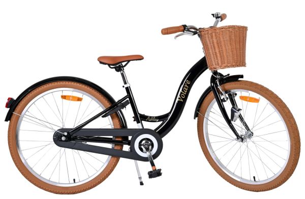 Volare Ashley Kinderfiets - Meisjes - 24 inch - Zwart