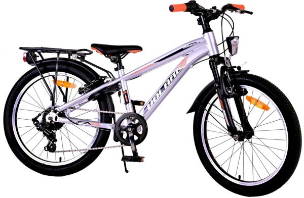 Volare Cross Kinderfiets - Jongens - 20 inch - Zilver - 6 versnellingen Volare Cross Kinderfiets - Jongens - 20 inch - Zilver - 6 versnellingen
