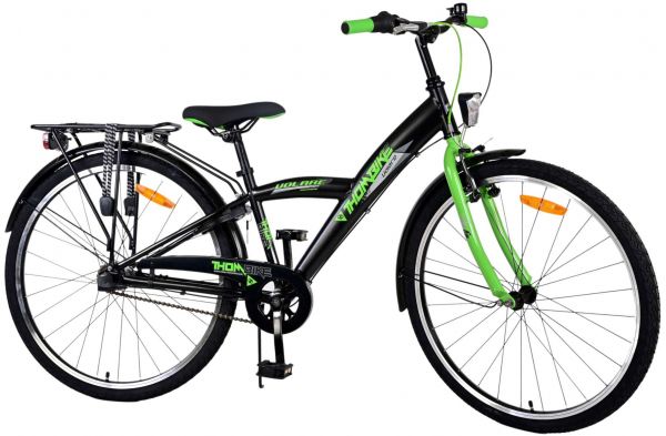Volare Thombike Kinderfiets - Jongens - 26 inch - Zwart Groen - Shimano Nexus 3