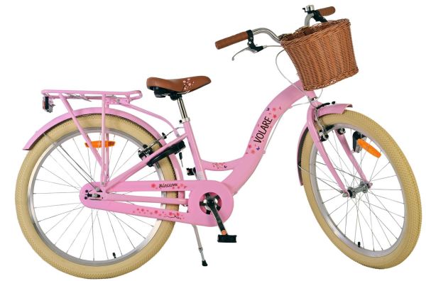 Volare Blossom Kinderfiets - Meisjes - 24 inch - Roze - Twee handremmen