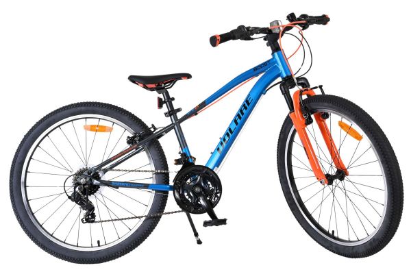Volare Boost Kinderfiets - 24 inch - Blauw Oranje - 21 versnellingen
