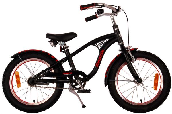 Volare Miracle Cruiser Kinderfiets - Jongens - 16 inch - Mat Zwart - Prime Collection