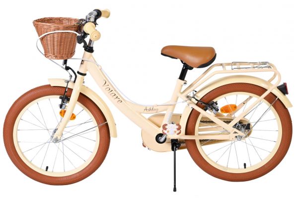 Volare Ashley Kinderfiets - Meisjes - 18 inch - Creme - Twee handremmen