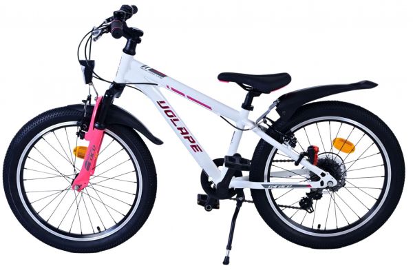 Volare XC Race Kinderfiets - 20 inch - Wit Roze - 7 versnellingen
