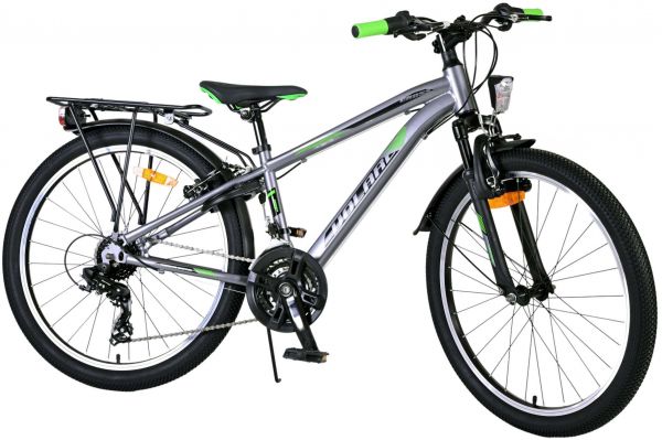 Volare Cross Kinderfiets - Jongens - 24 inch - Grijs - 21 versnellingen - Twee handremmen