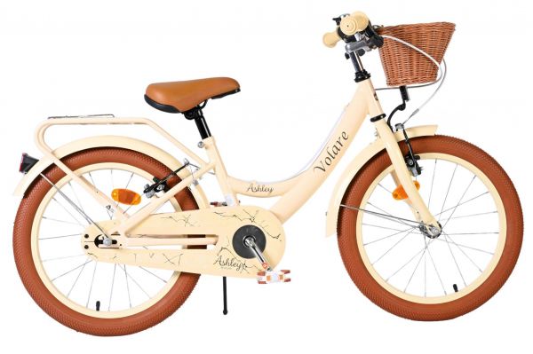 Volare Ashley Kinderfiets - Meisjes - 18 inch - Creme - Twee handremmen