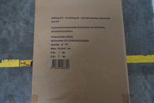 Volare Gevlochten Rieten Fietsmand - Groot