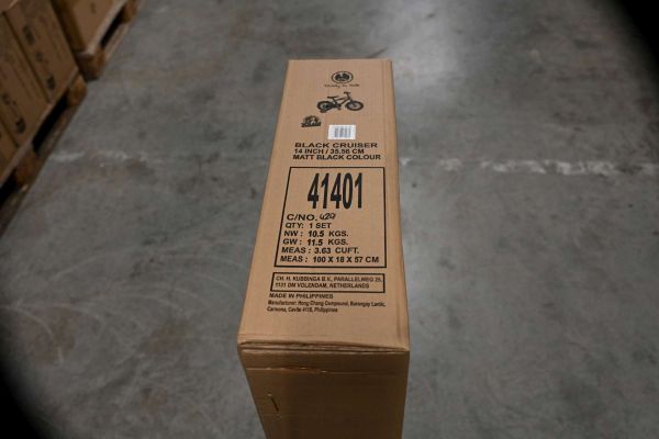 Volare Black Cruiser Kinderfiets - Jongens - 14 inch - Zwart - 95% afgemonteerd