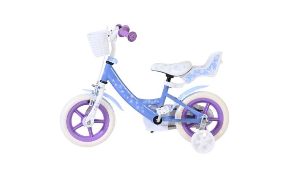 Disney Frozen Kinderfiets - Meisjes - Mag Wheels - 12 inch - Blauw