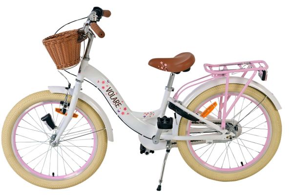 Volare Blossom Kinderfiets - Meisjes - 20 inch - Wit - Shimano Nexus 3