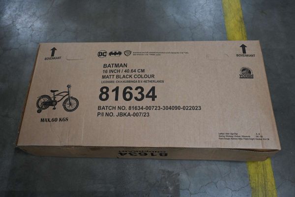 Batman Kinderfiets - Jongens - 16 inch - Zwart