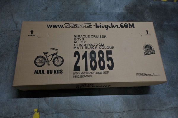Volare Miracle Cruiser Kinderfiets - Jongens - 18 inch - Mat Zwart - Prime Collection