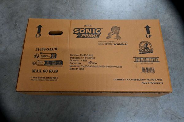 Sonic Prime Kinderfiets - Jongens - 14 inch - Blauw Rood