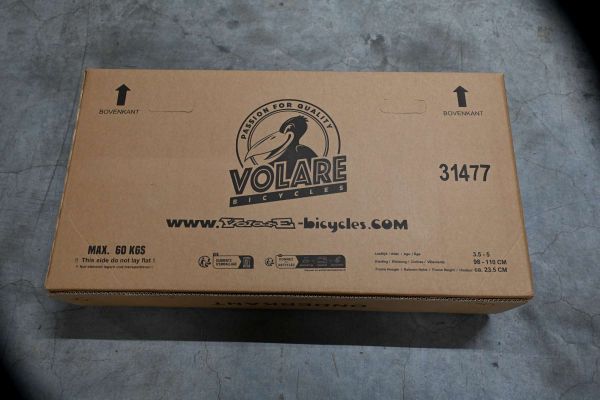 Volare Sportivo Kinderfiets - Jongens - 14 inch - Blauw Zwart - Twee Handremmen