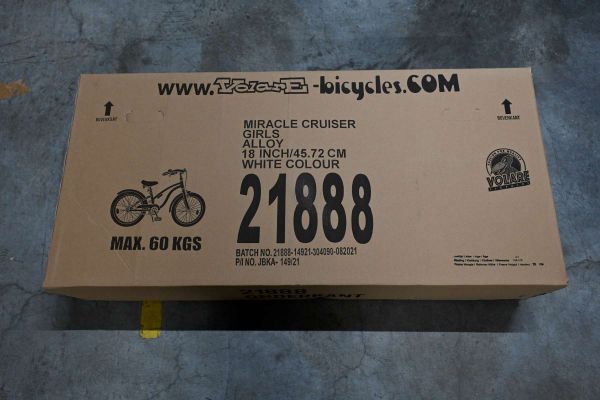 Volare Miracle Cruiser Kinderfiets - Meisjes - 18 inch - Wit - Prime Collection Volare Miracle Cruiser Kinderfiets - Meisjes - 18 inch - Wit - Prime Collection