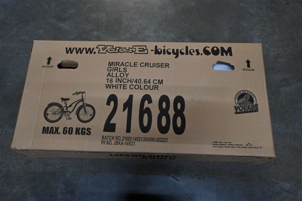 Volare Miracle Cruiser Kinderfiets - Meisjes - 16 inch - Wit - Prime Collection